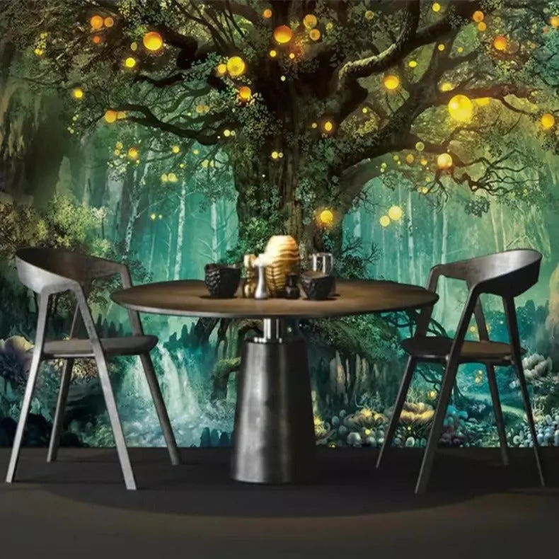 Custom Wallpaper Mural Beautiful Dream Forest (㎡)