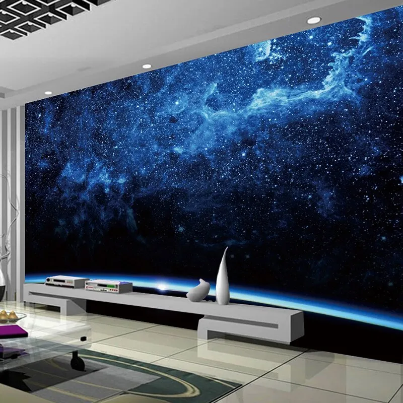 Custom Wallpaper Mural Beautiful Starry Sky (㎡)