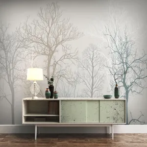 Custom Wallpaper Mural Hand Painted Abstract Forest (㎡)