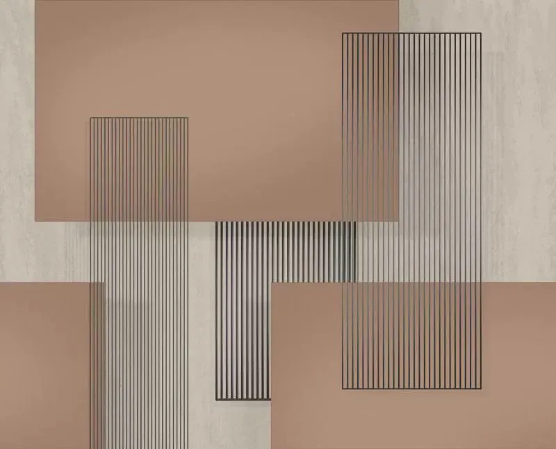 Custom Wallpaper Mural Modern Minimal Vertical Lines (㎡)