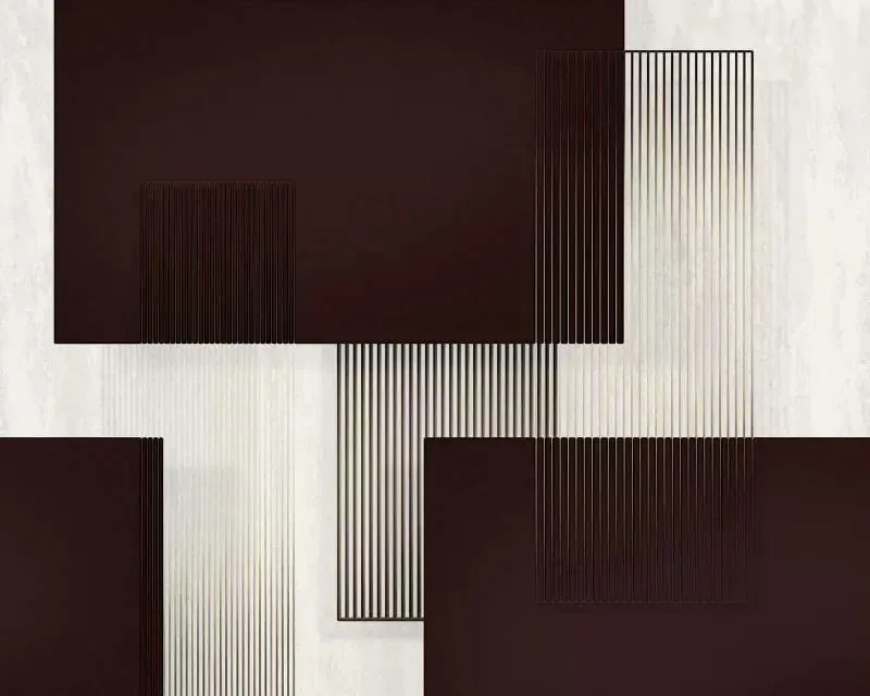 Custom Wallpaper Mural Modern Minimal Vertical Lines (㎡)