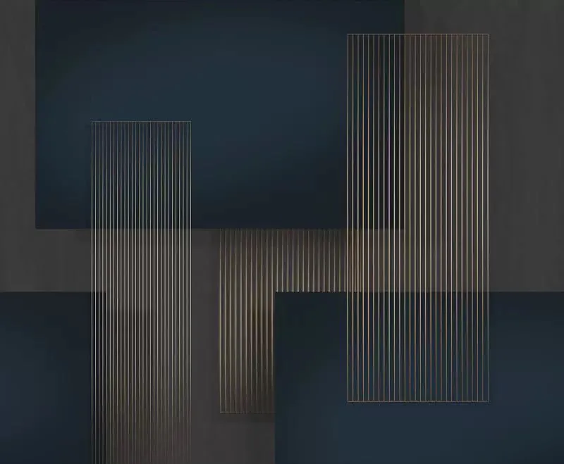 Custom Wallpaper Mural Modern Minimal Vertical Lines (㎡)