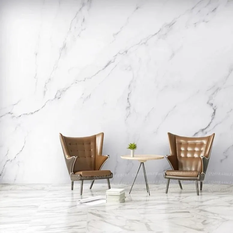 Custom Wallpaper Mural Nordic Style Simple Marble Effect (㎡)