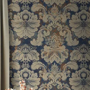 Custom Wallpaper Mural Retro Damascus Effect Wallcovering (㎡)