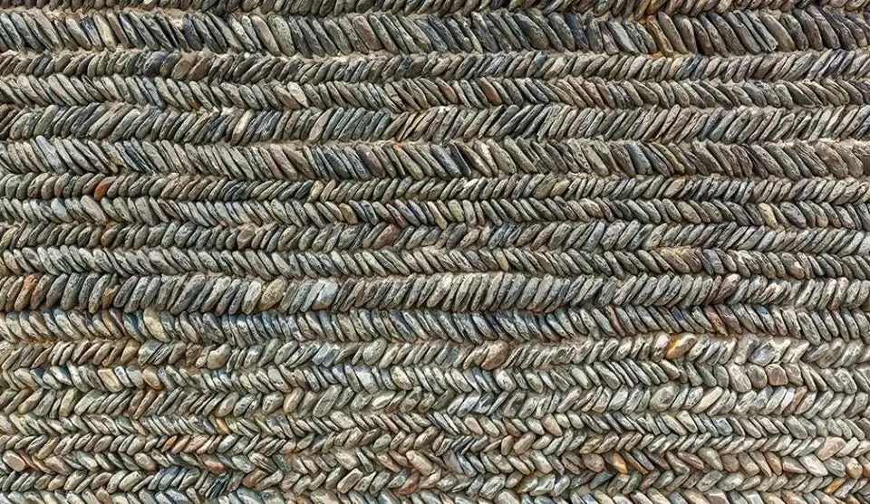 Custom Wallpaper Mural Stacked Pebble Wall Effect (㎡)