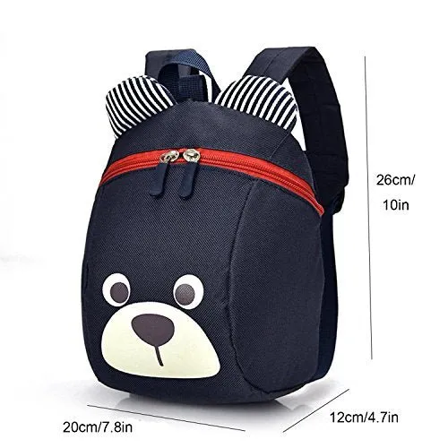 Cute Bear Small Toddler Backpack With Leash