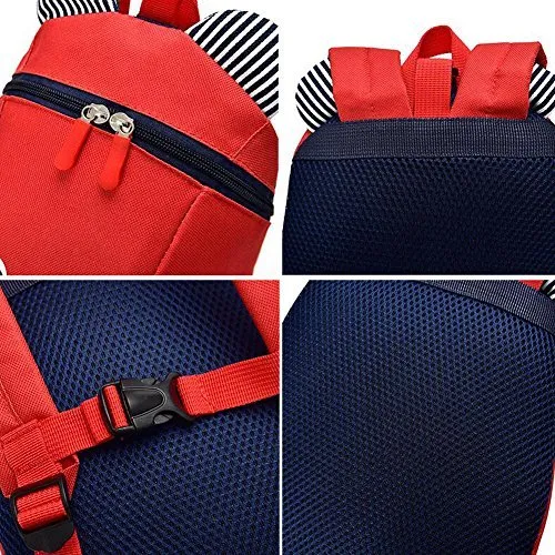 Cute Bear Small Toddler Backpack With Leash