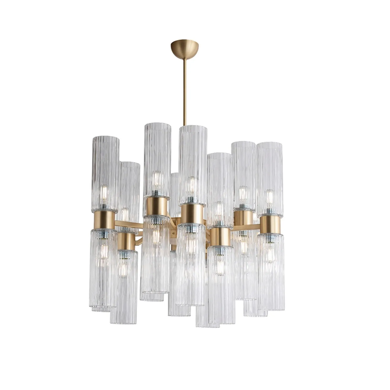 Cylindrical Glass Chandelier | Lighting Lab | Stil Lux