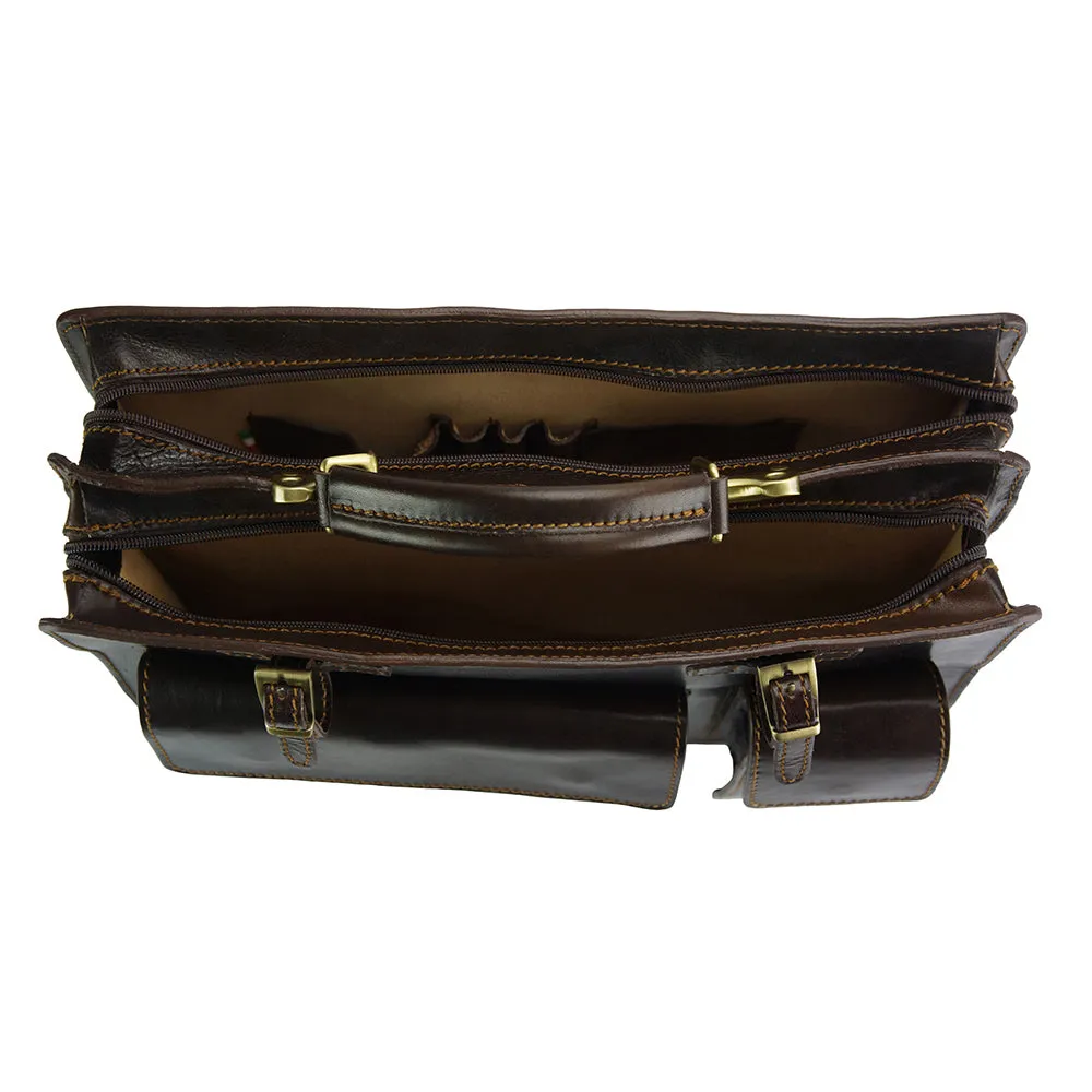 Daniele leather briecase