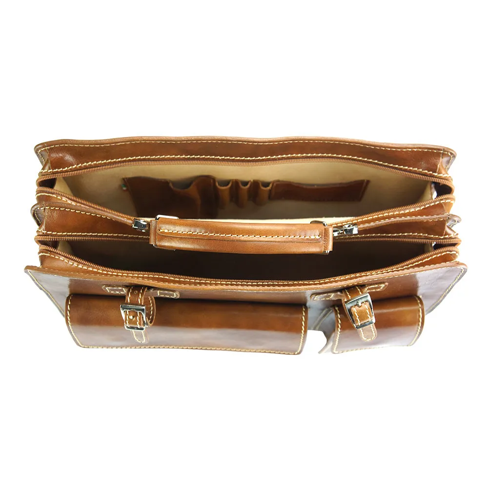 Daniele leather briecase
