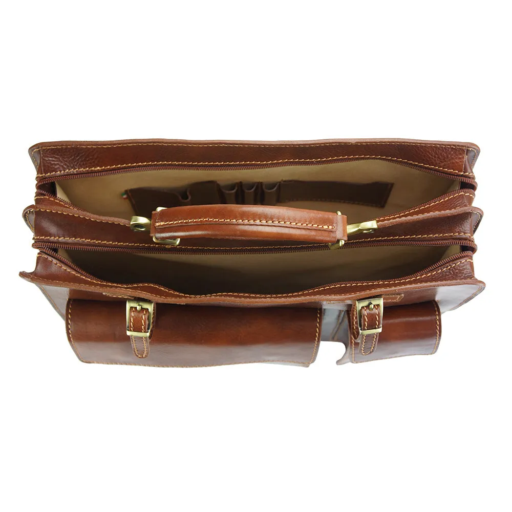 Daniele leather briecase