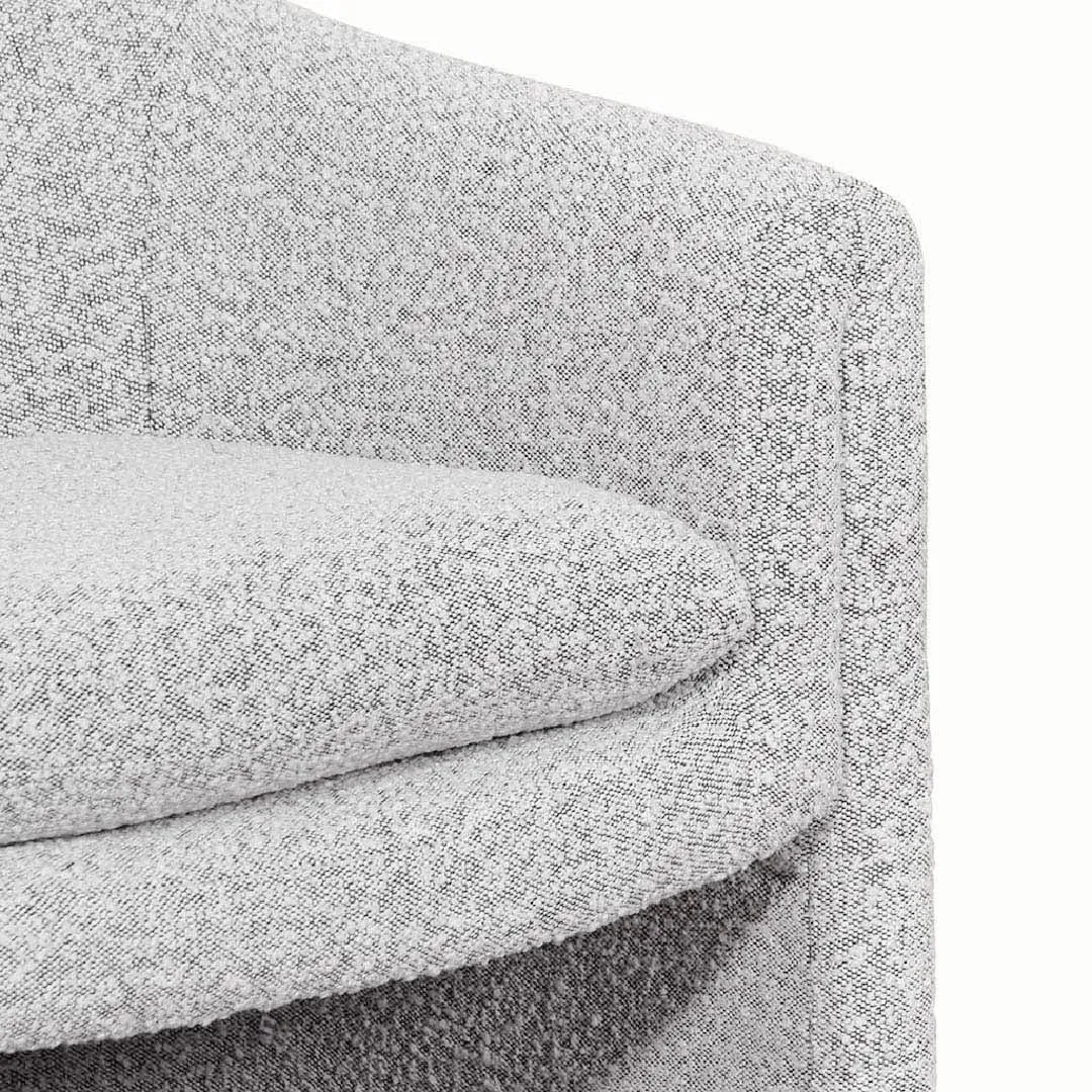 Daren Armchair - Charcoal White Boucle