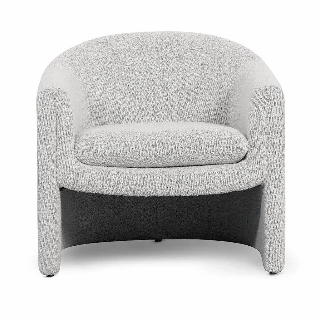 Daren Armchair - Charcoal White Boucle