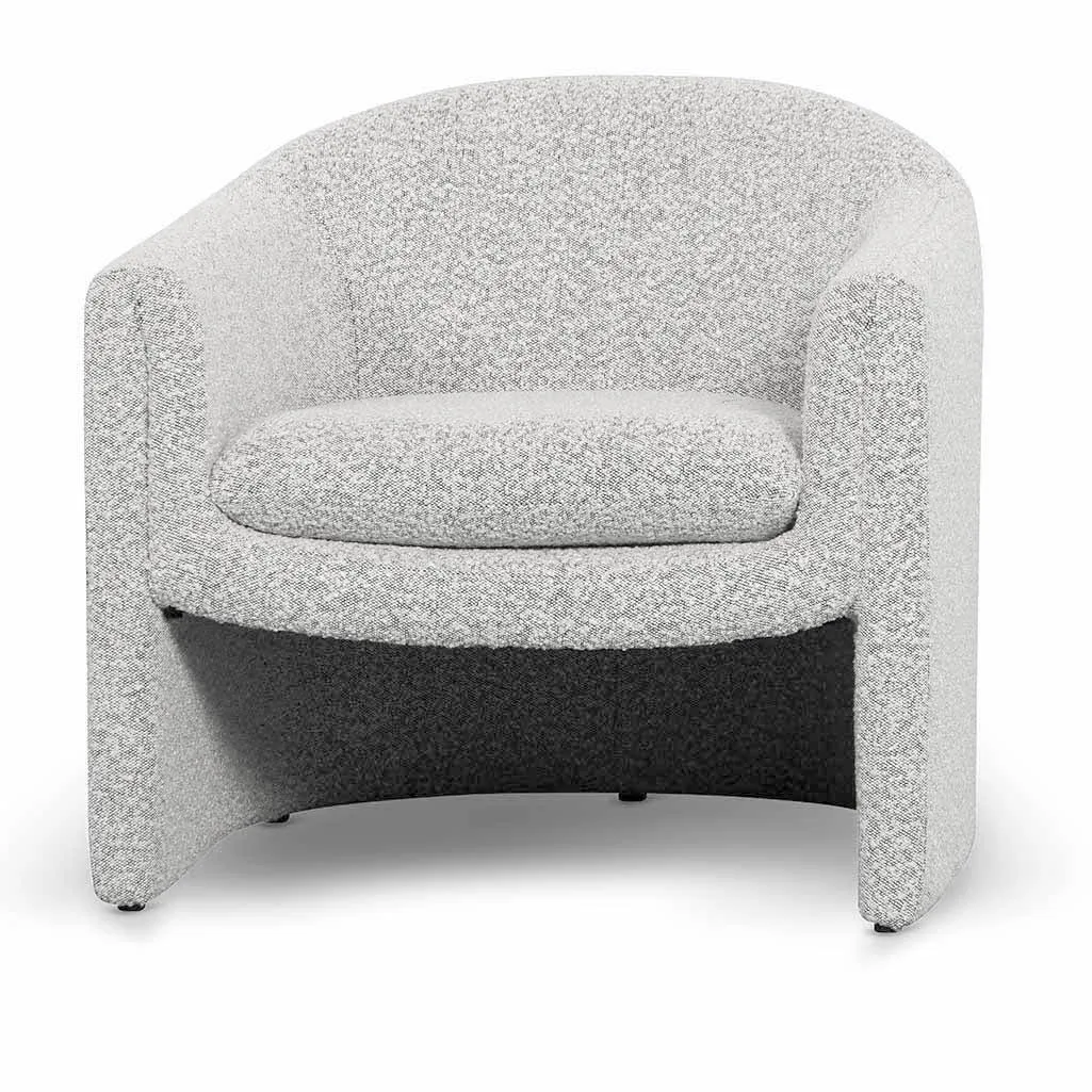 Daren Armchair - Charcoal White Boucle