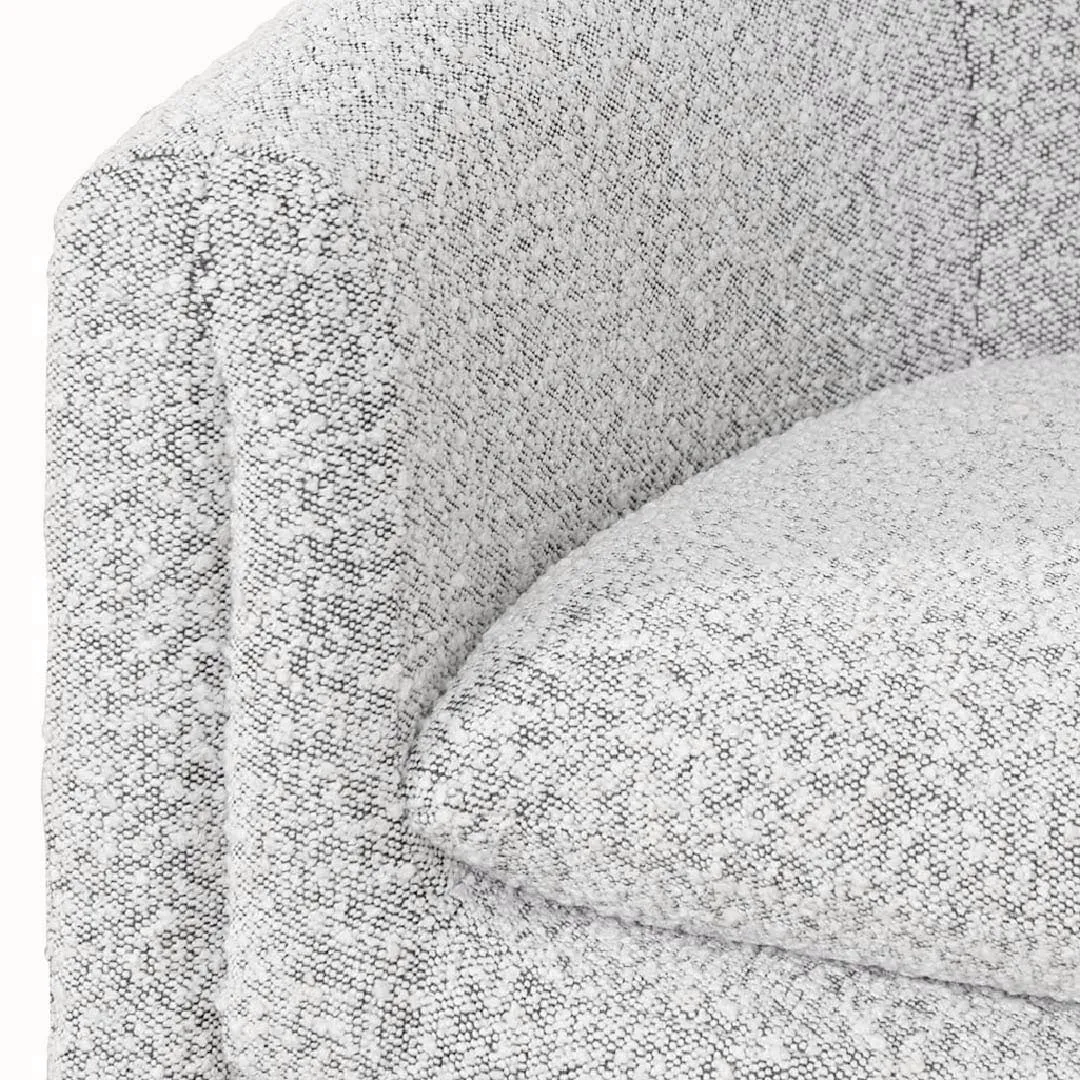 Daren Armchair - Charcoal White Boucle