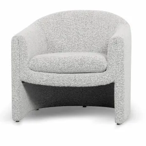 Daren Armchair - Charcoal White Boucle