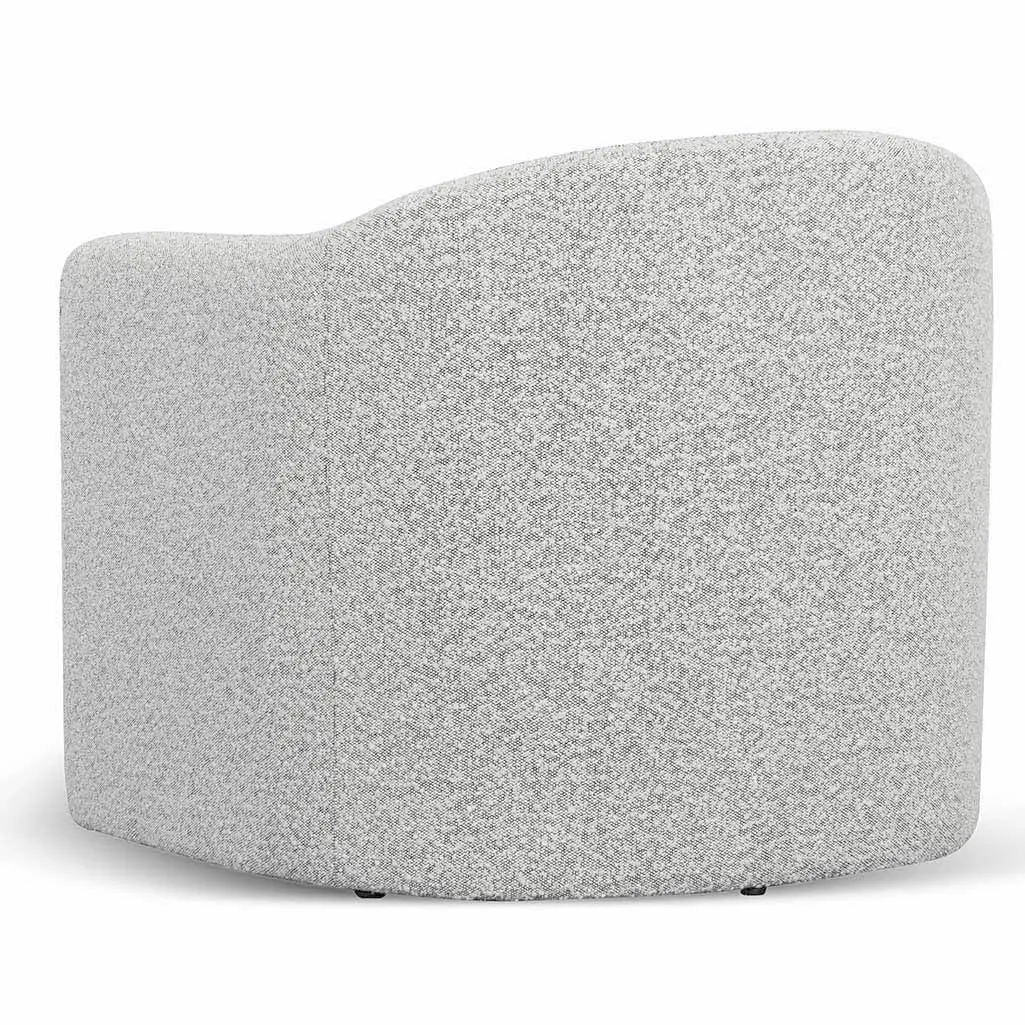 Daren Armchair - Charcoal White Boucle