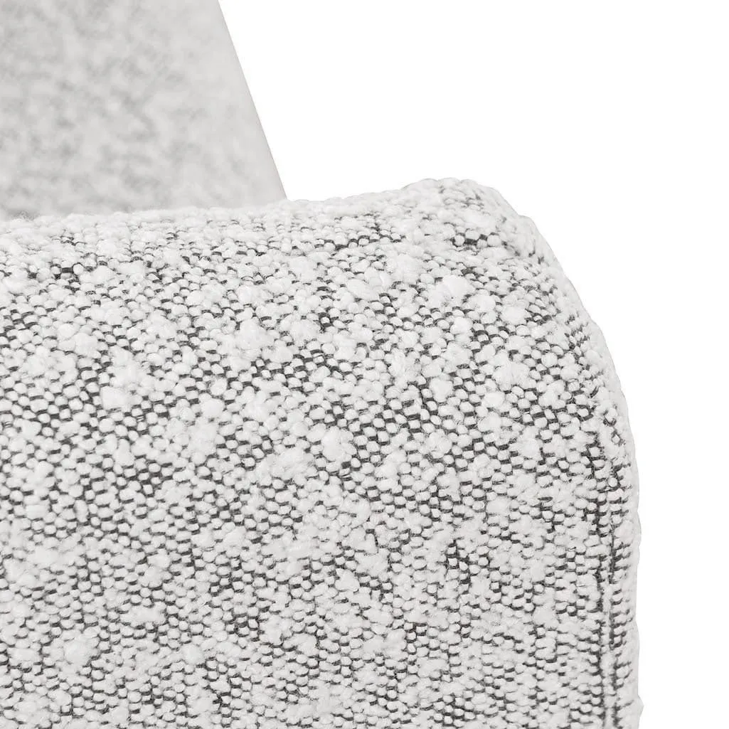 Daren Armchair - Charcoal White Boucle