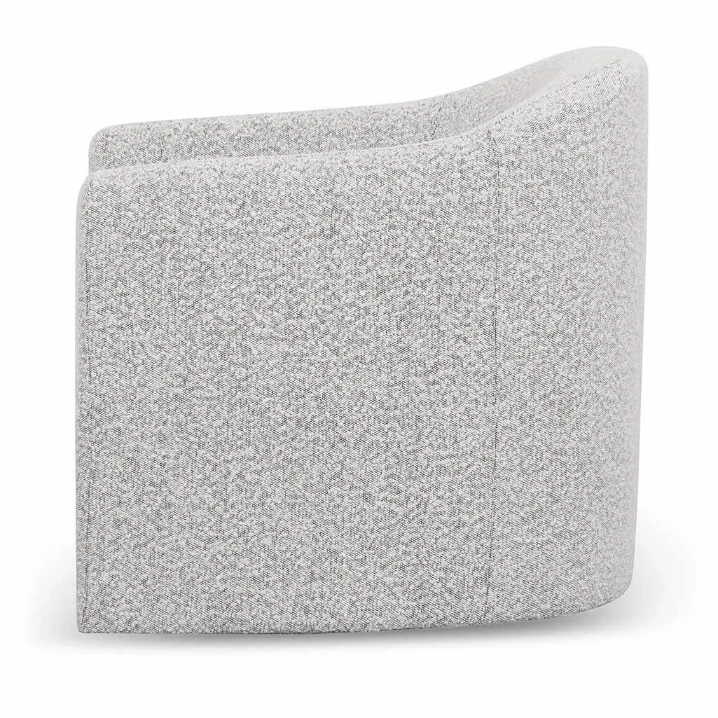 Daren Armchair - Charcoal White Boucle