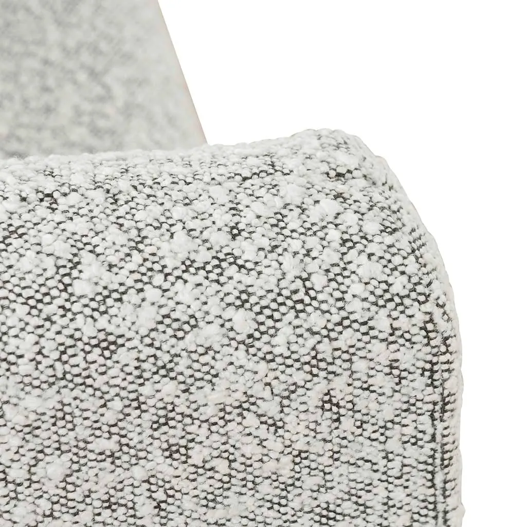 Daren Armchair - Charcoal White Boucle