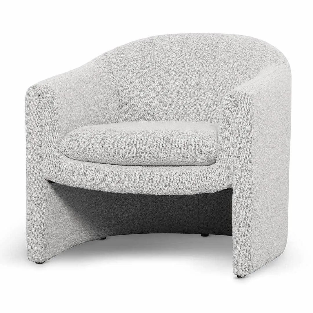 Daren Armchair - Charcoal White Boucle