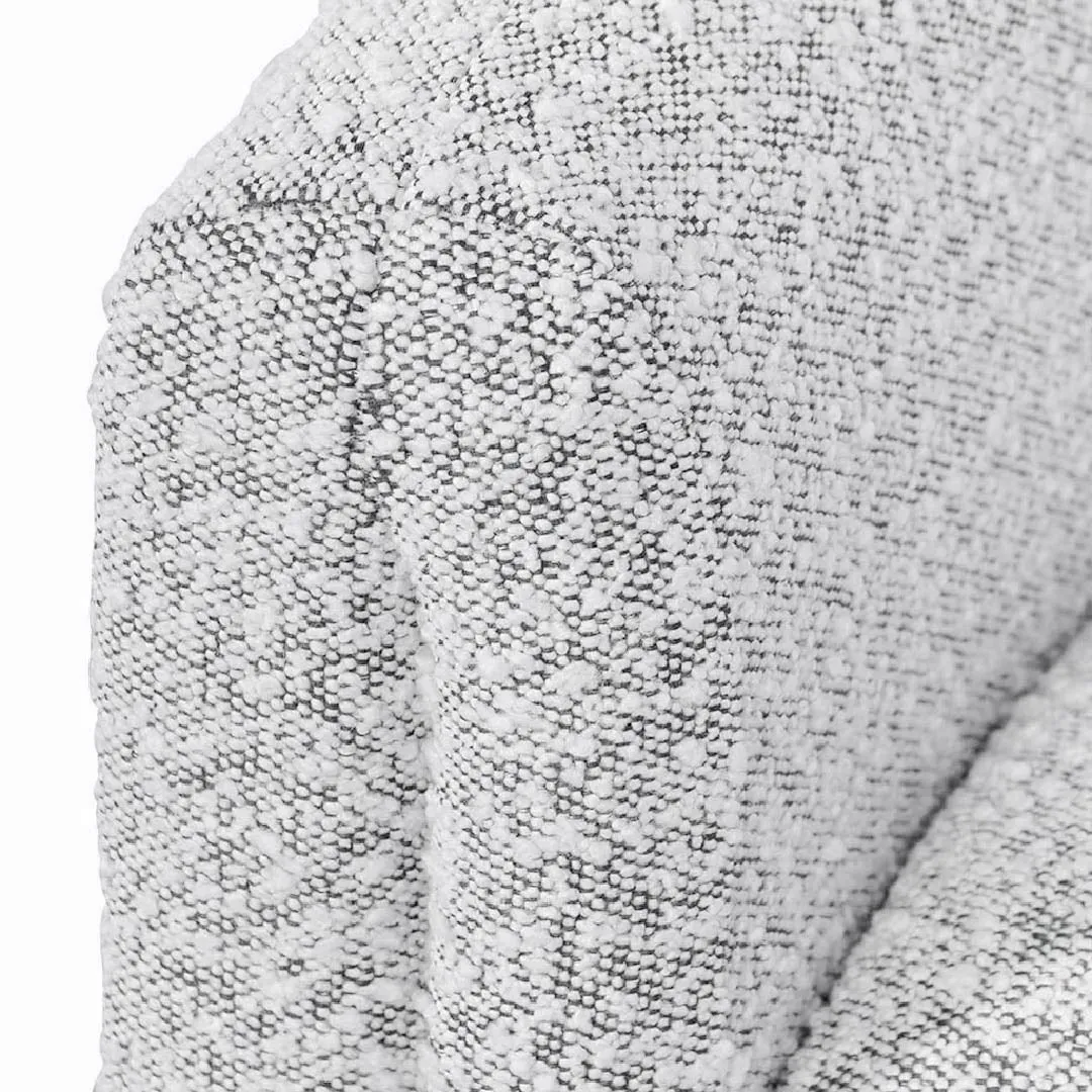 Daren Armchair - Charcoal White Boucle
