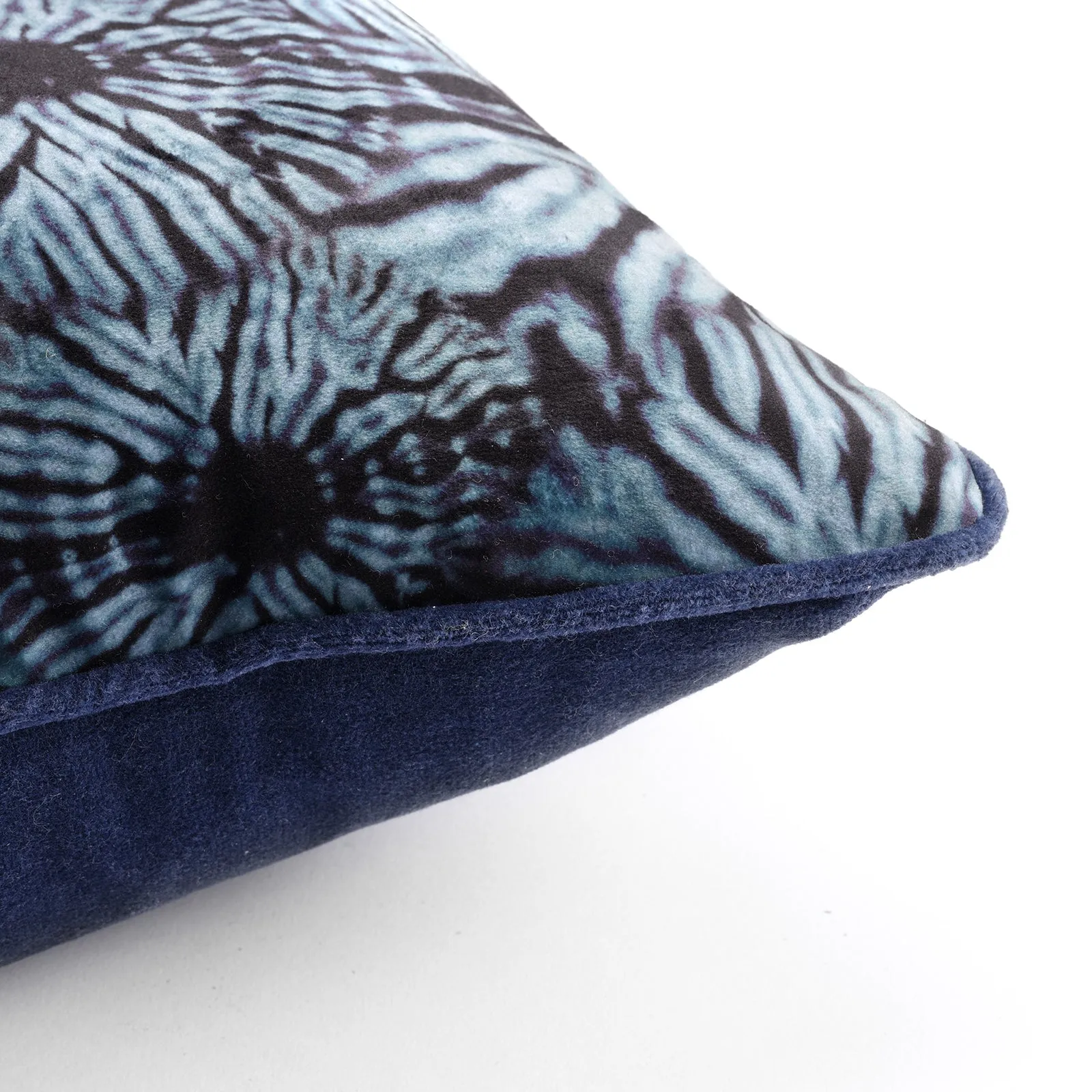 Dark Indigo Itajime Long Cushion