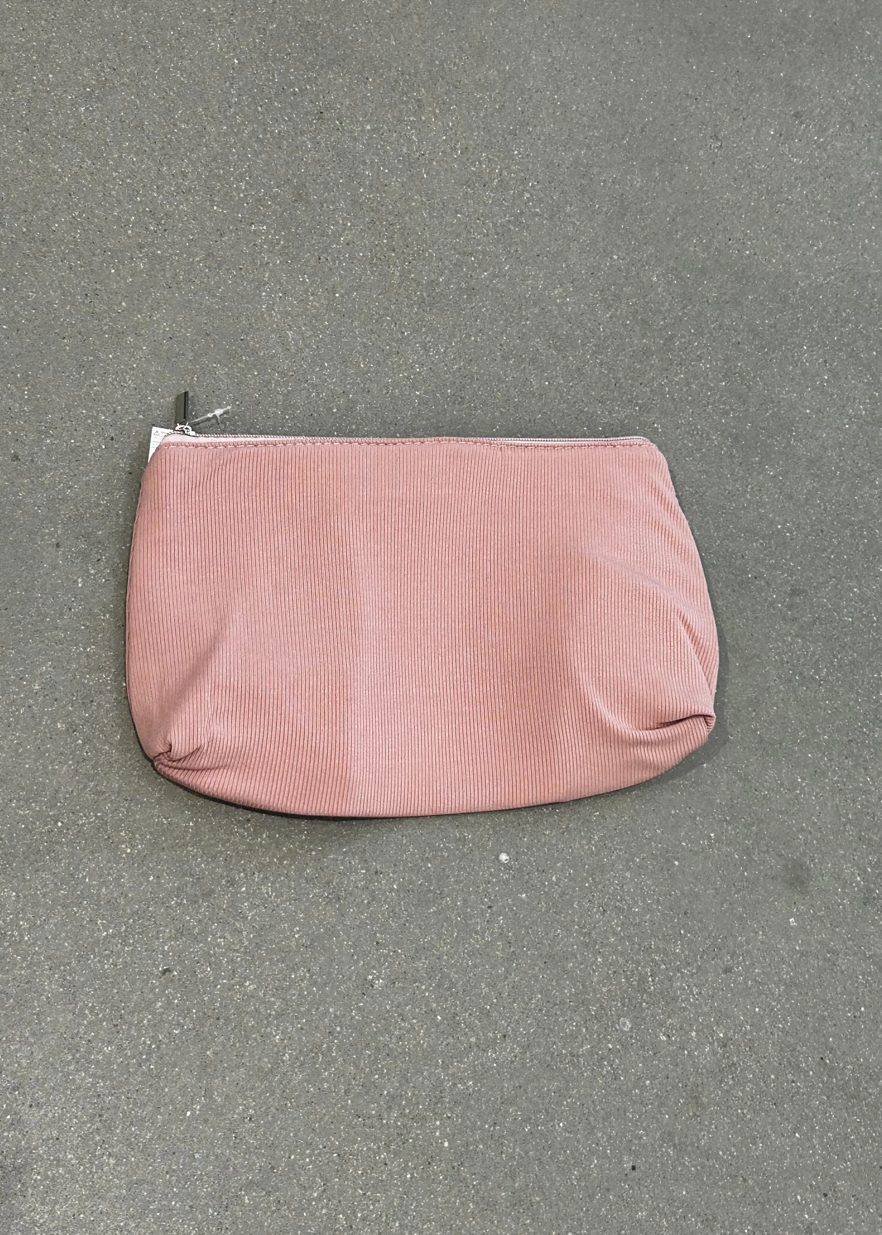 Day In Day Out Pink Ribbed Cosmetic Bag