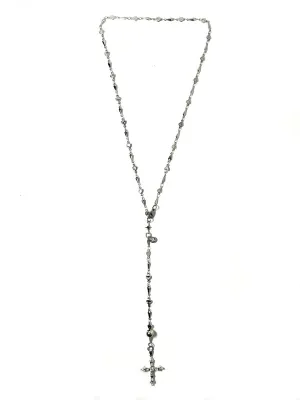 [DAZZLING CLUB] Seasonless CRYSTAL CROSS DROP NECKLACE