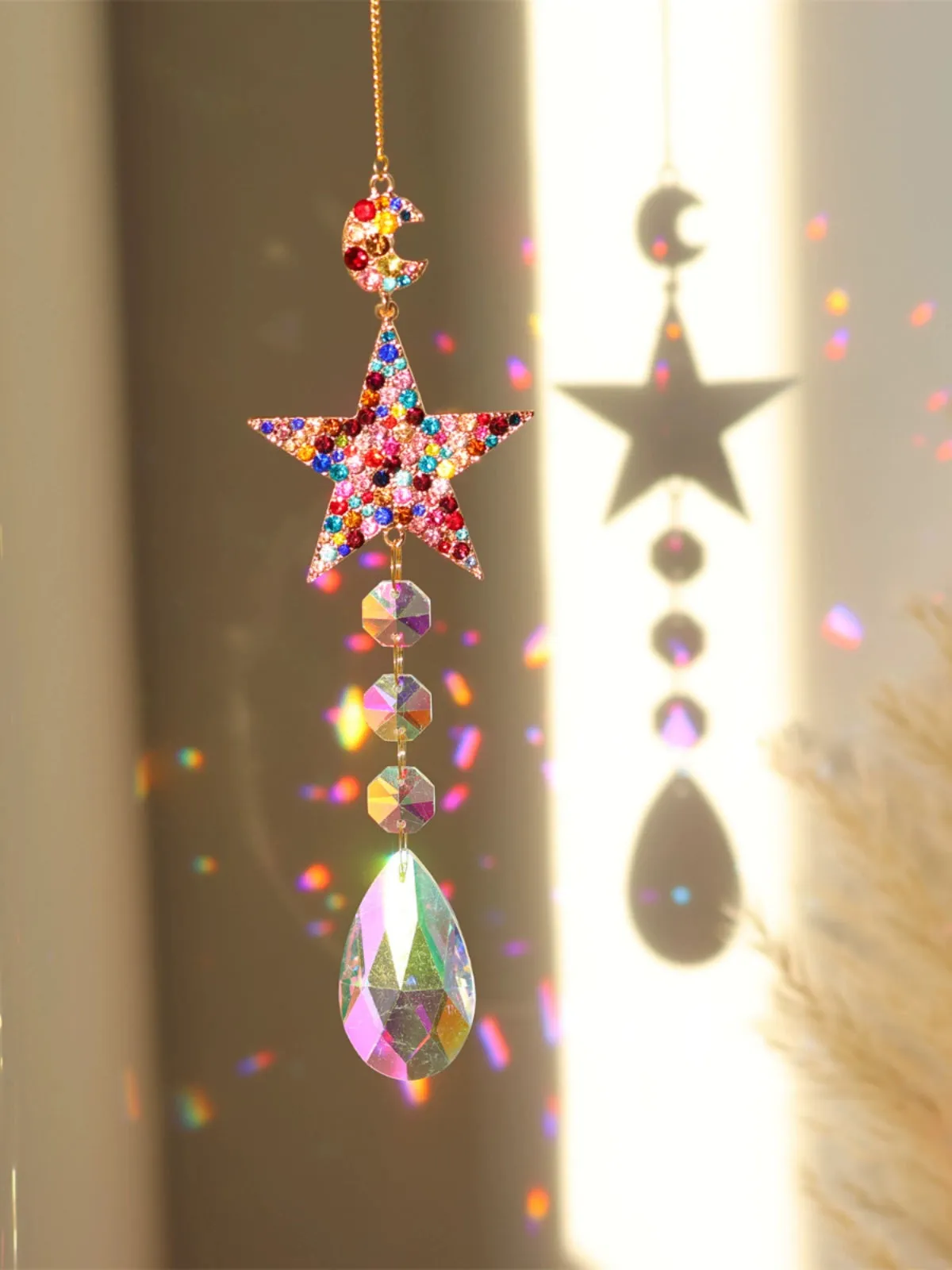 Dazzling Crystal Dreamcatcher  Sunshine Catcher & Rainbow Ornament
