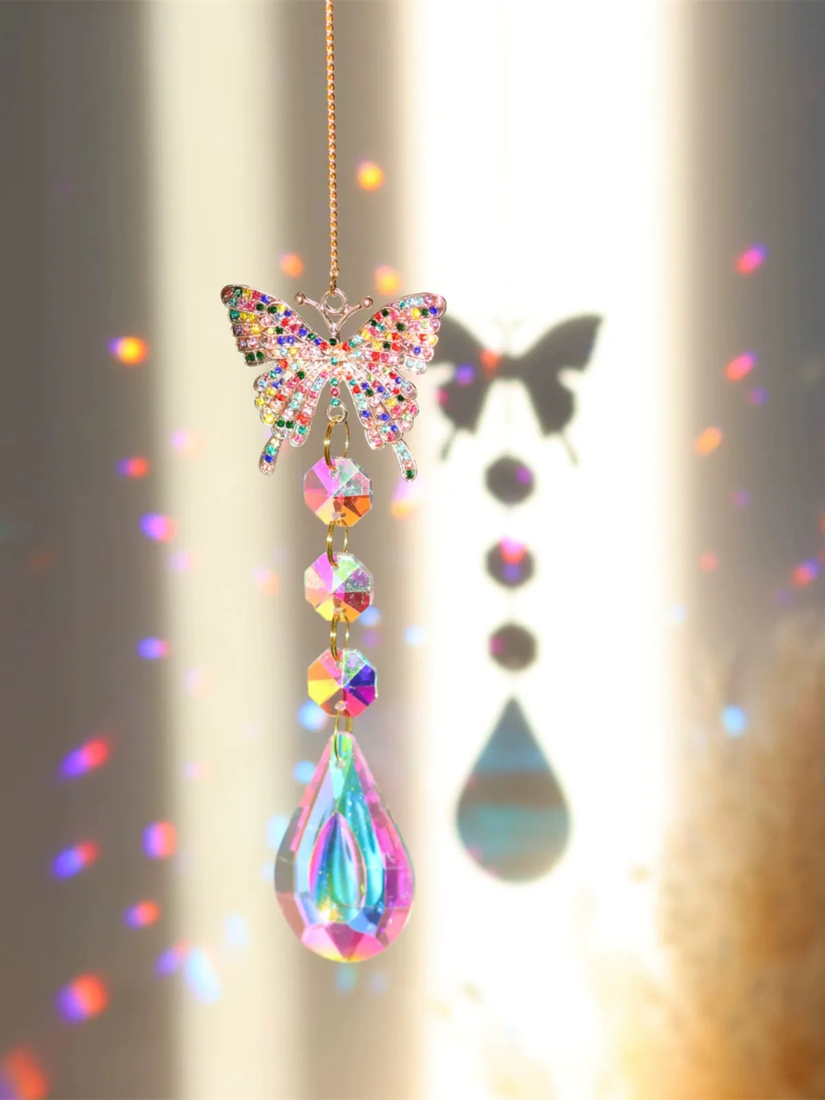 Dazzling Crystal Dreamcatcher  Sunshine Catcher & Rainbow Ornament