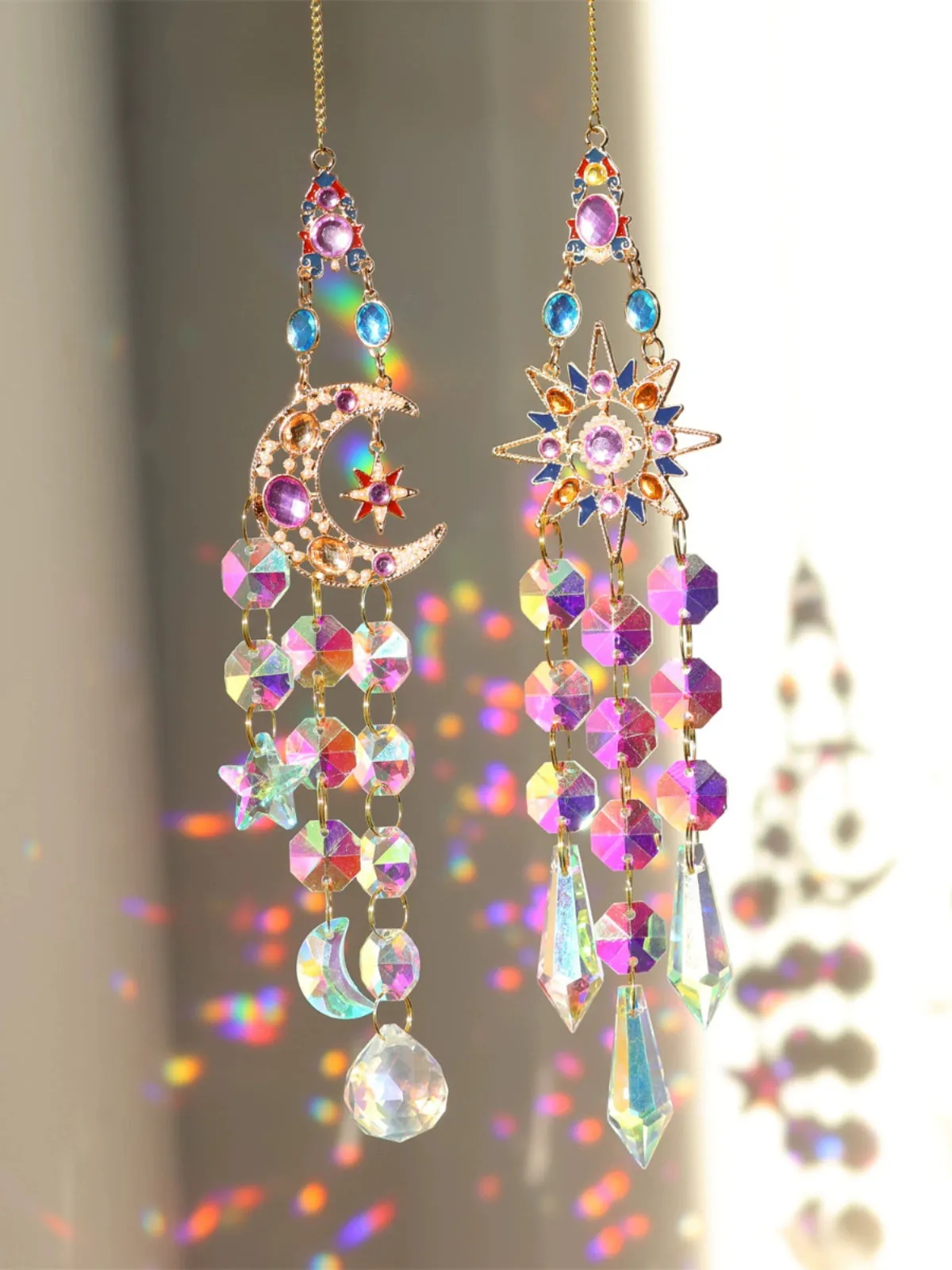 Dazzling Crystal Dreamcatcher  Sunshine Catcher & Rainbow Ornament