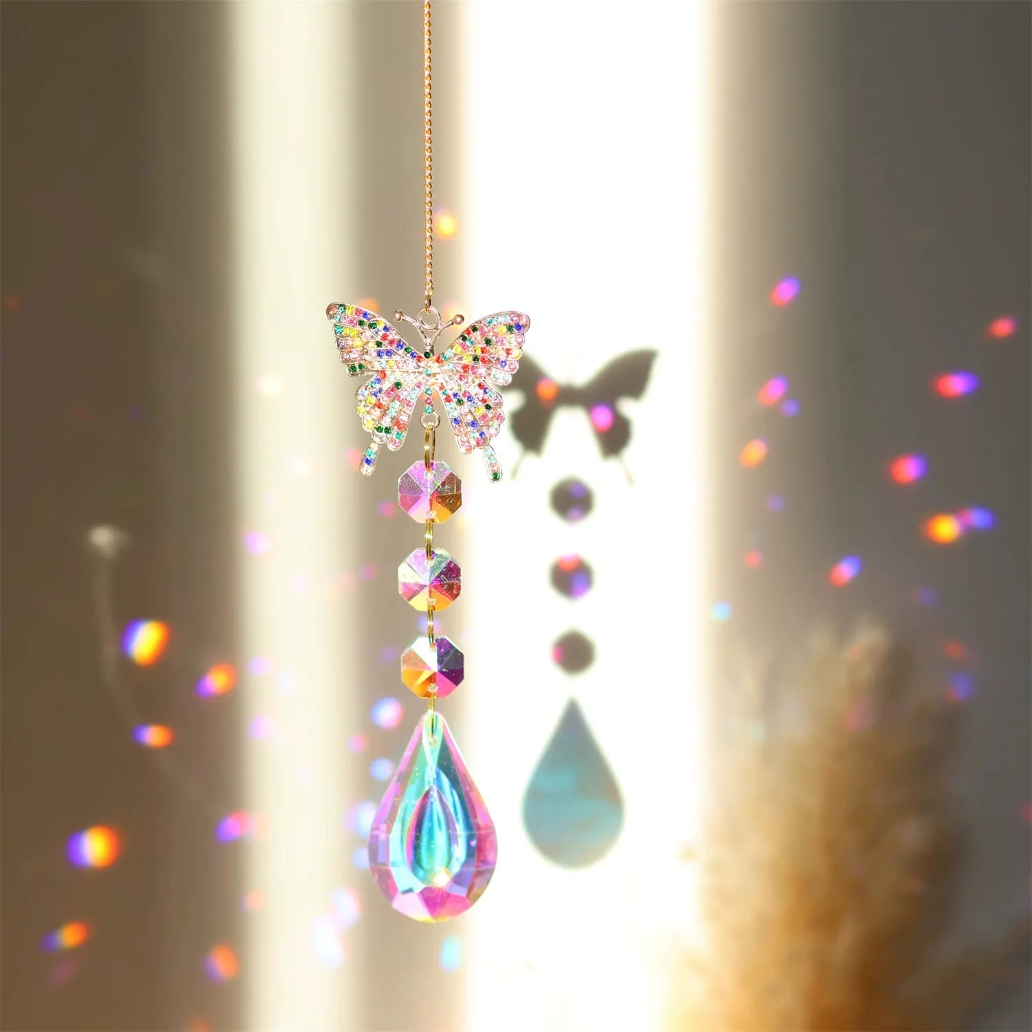 Dazzling Crystal Dreamcatcher  Sunshine Catcher & Rainbow Ornament