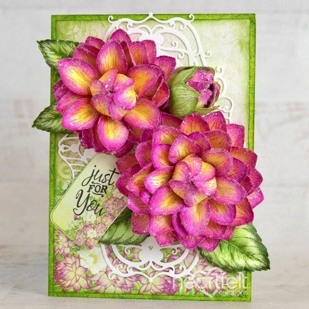 Dazzling Dahlia Cling Stamp Set