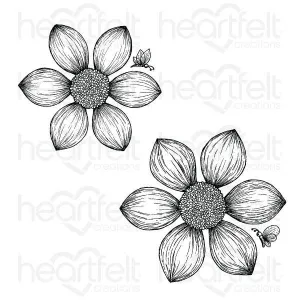 Dazzling Dahlia Cling Stamp Set
