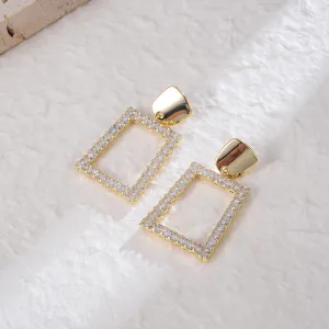 Dazzling Diamond Encrusted Earrings