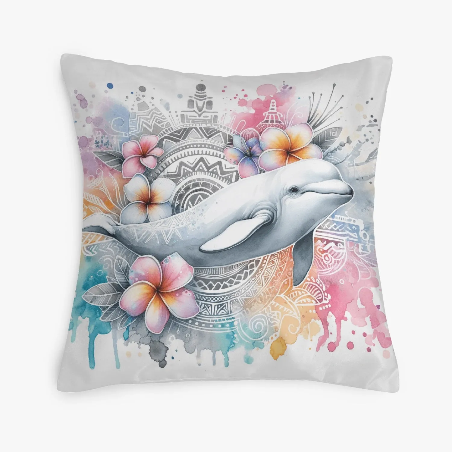 Dazzling Dolphin Undersea 18" Pillow Cover