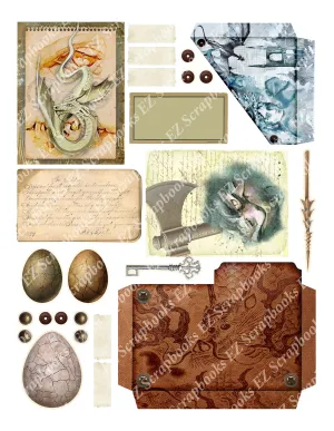 Dazzling Dragons Embellishments 1 - 9470
