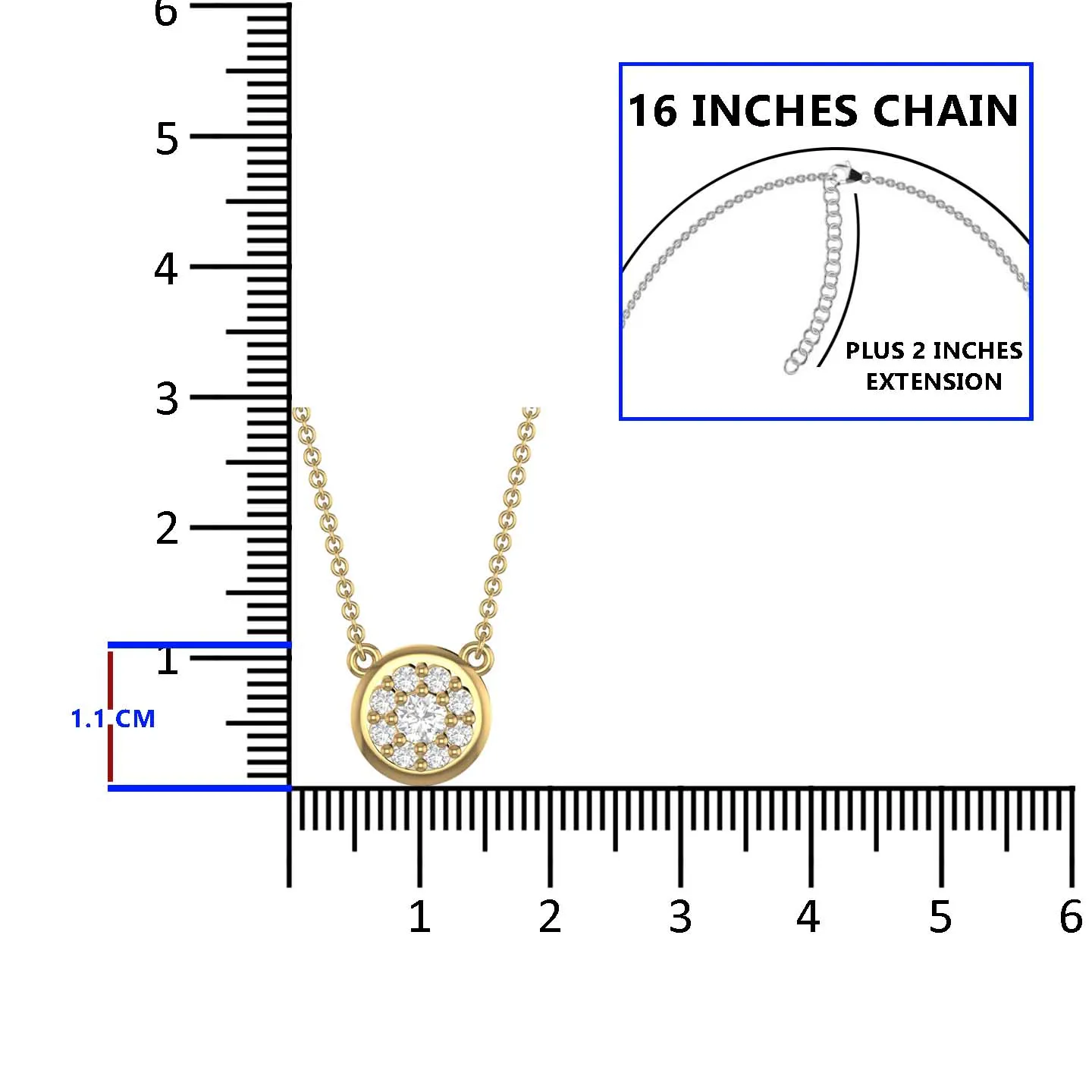 Dazzling Halo Silver Pendant Necklace