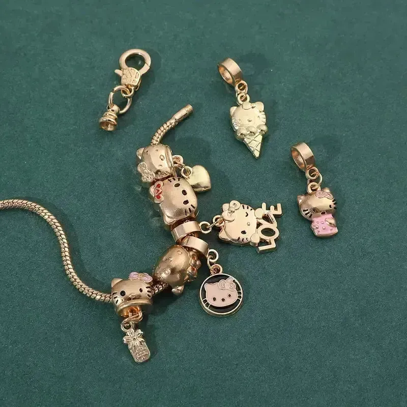 Dazzling Hello Kitty Zinc Alloy Bracelet