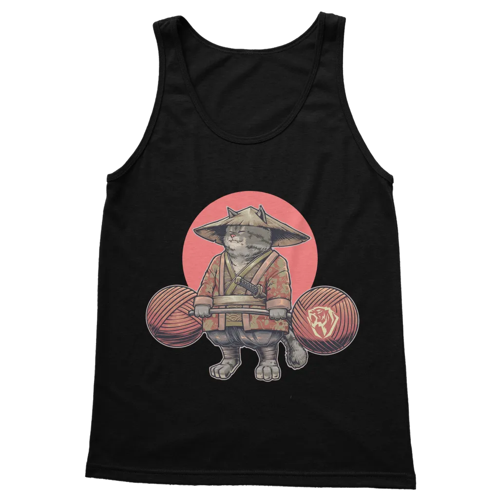 Deadlifting Chonky Tabby Cat Tank (UK)