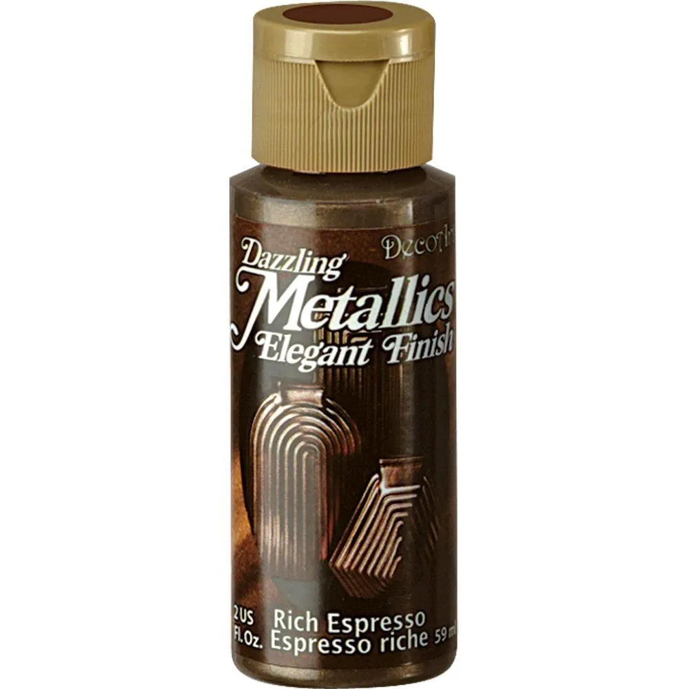 Deco Art - Dazzling Metallics Acrylic Paint 2oz - Rich Espresso