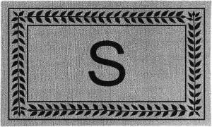 Decor Loop Leafy Vines Border Personalized Doormats