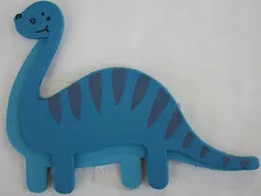 Decorating Plaque - Blue Apatosaurus