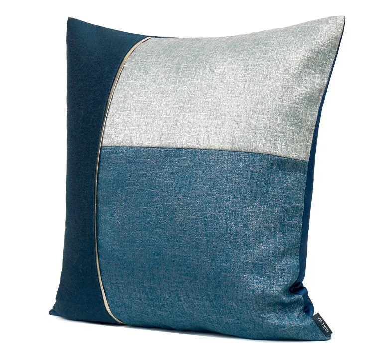 Decorative Modern Sofa Pillows, Blue Modern Throw Pillows, Large Modern Pillows for Living Room, Modern Throw Pillows for Couch