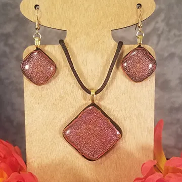 Dichroic Copper Fused Glass Jewelry Eye-Catching