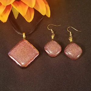 Dichroic Copper Fused Glass Jewelry Eye-Catching
