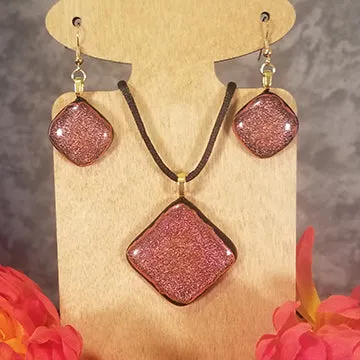Dichroic Copper Fused Glass Jewelry Eye-Catching