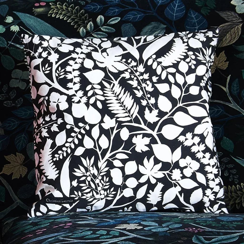 Double-sided pillow DAME NATURE PRINTEMPS cotton satin