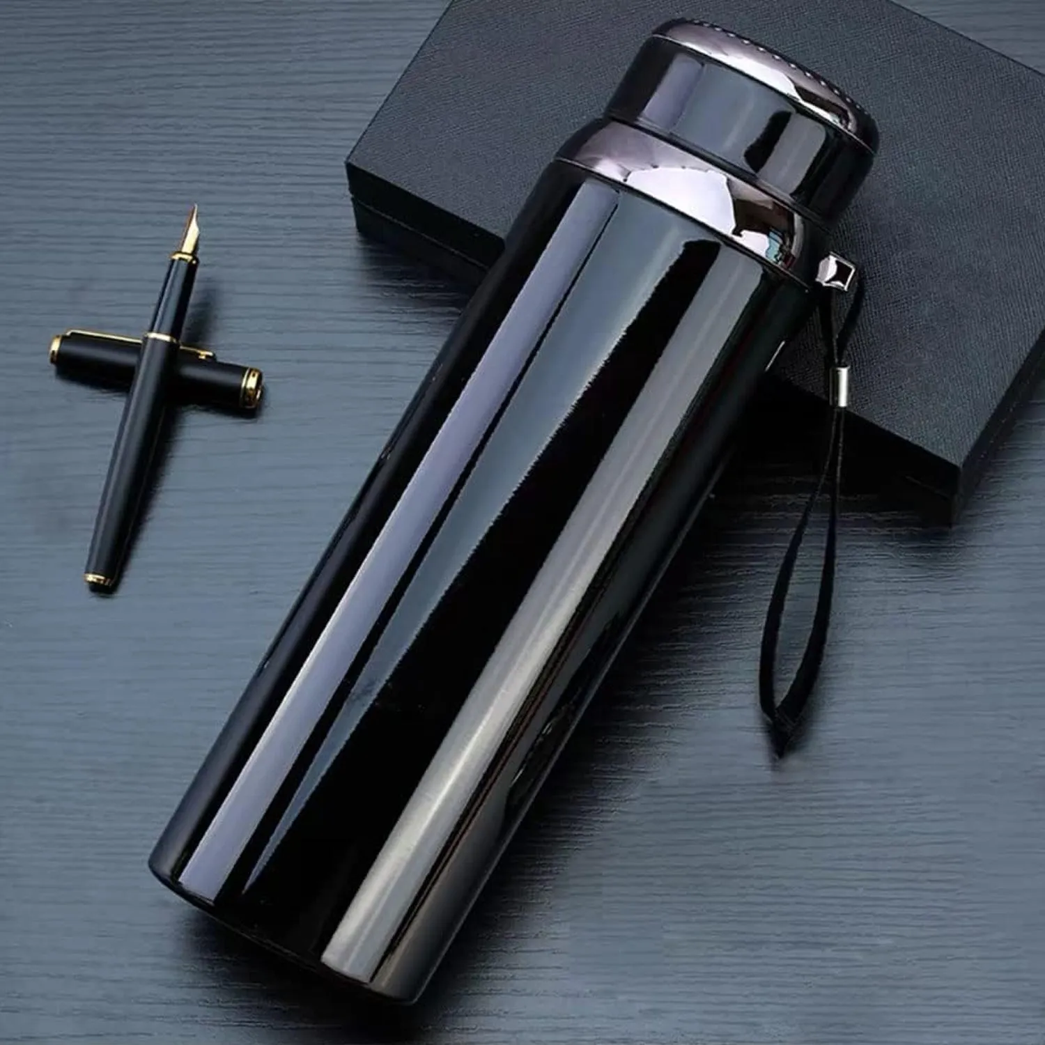 Double Walled Vacuum Flask Stainless Steel Water Bottle (1000 ML)